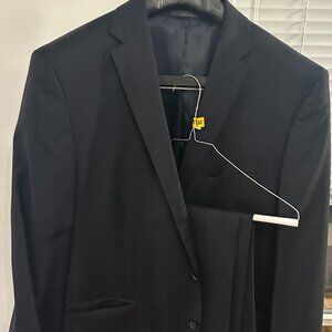 Kenneth Cole Men's Slim-Fit Stretch Performance Solid Travel Suit - Navy, 46L